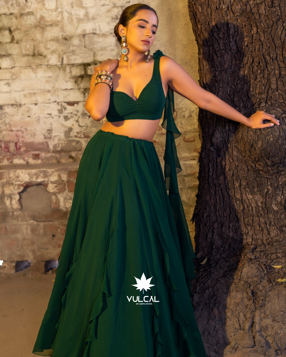 Green Lehenga