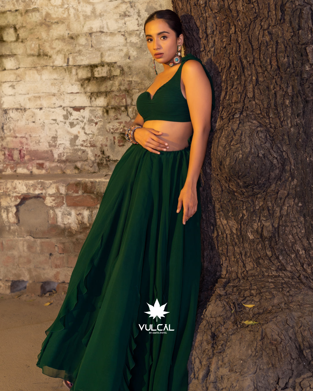 Green Lehenga