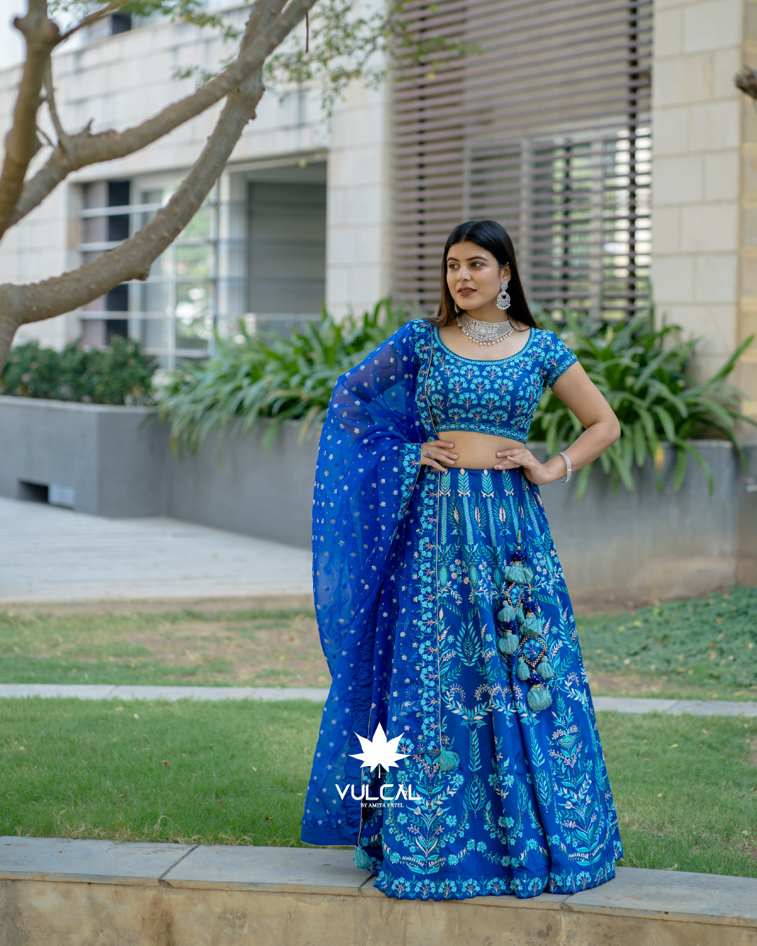 Beautiful blue fashion lehenga