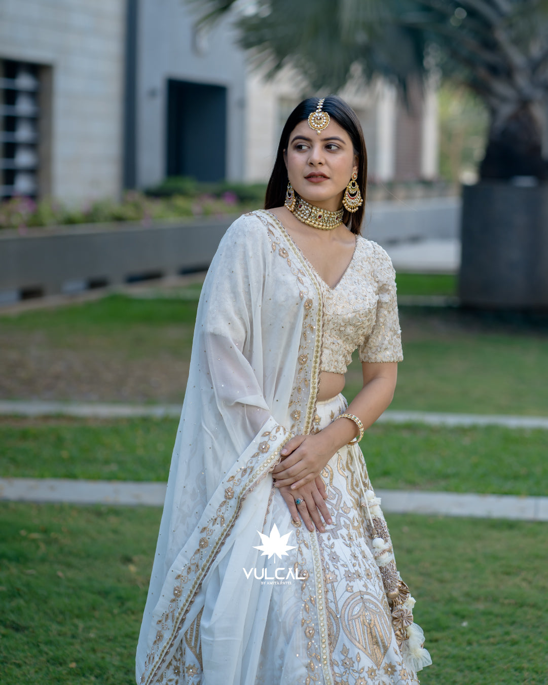 Golden Off White Lehenga Vulcal Store Golden Off White Lehenga Vulcal Store