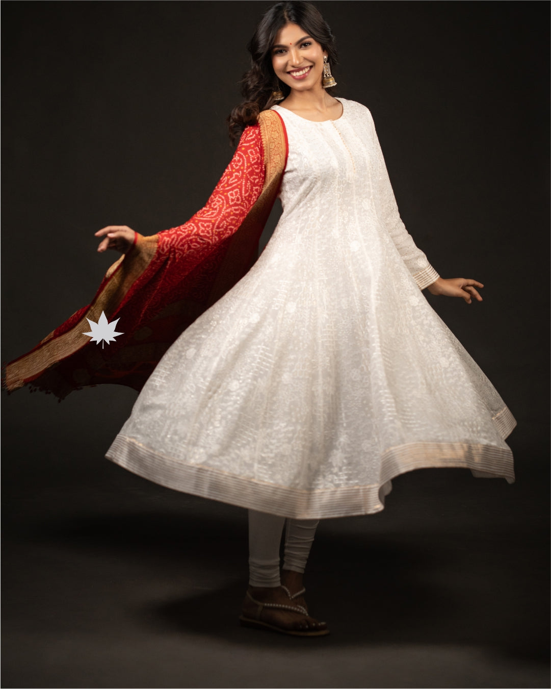 Ivory Maroon Grace