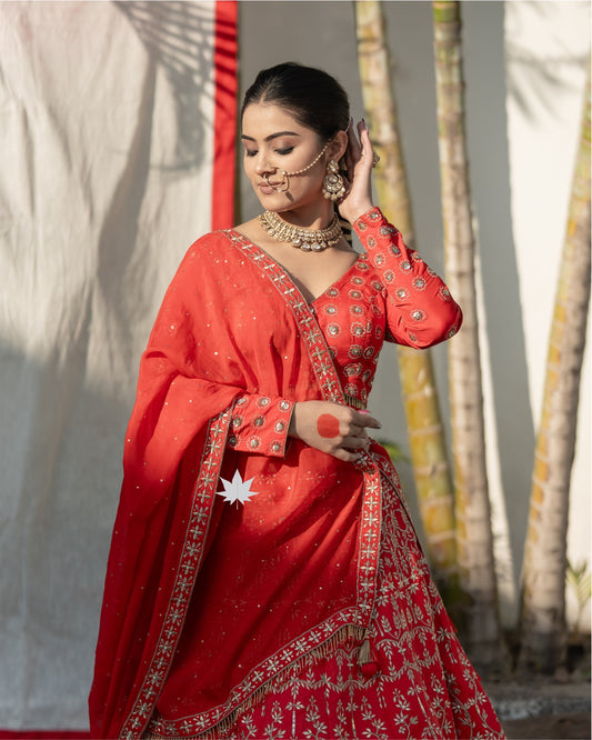 Flame of Love, Red Lehenga