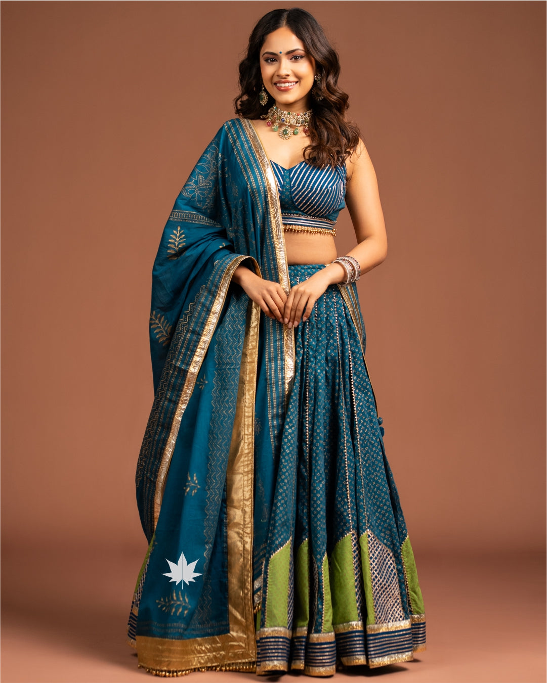 NeelHari Gold Bloom Chaniya Choli