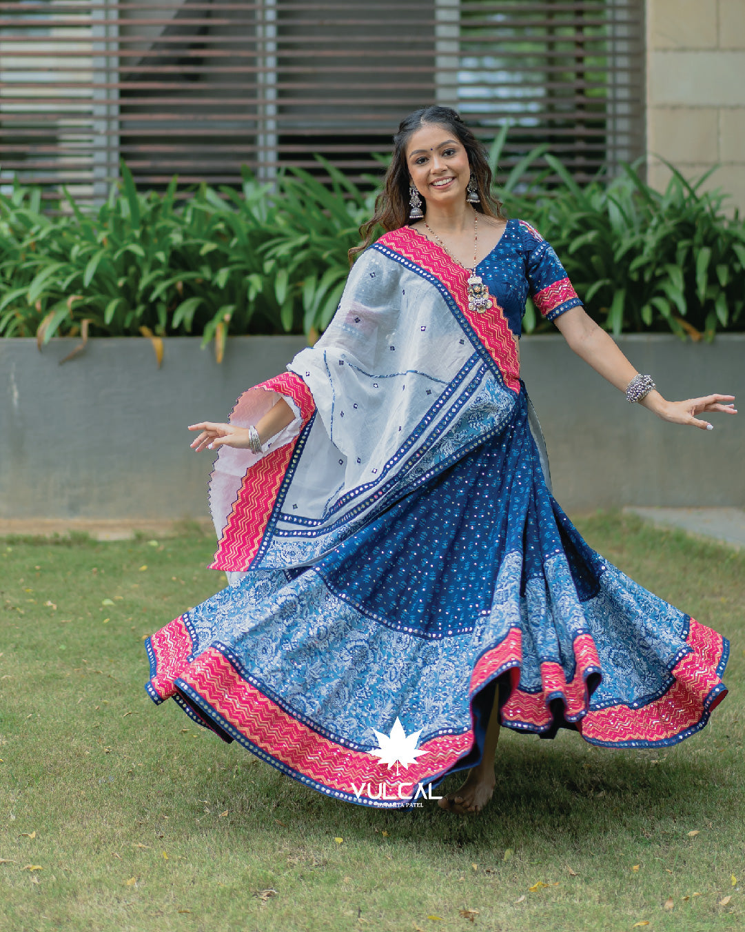 Blue & Pink Premium Chaniya Choli