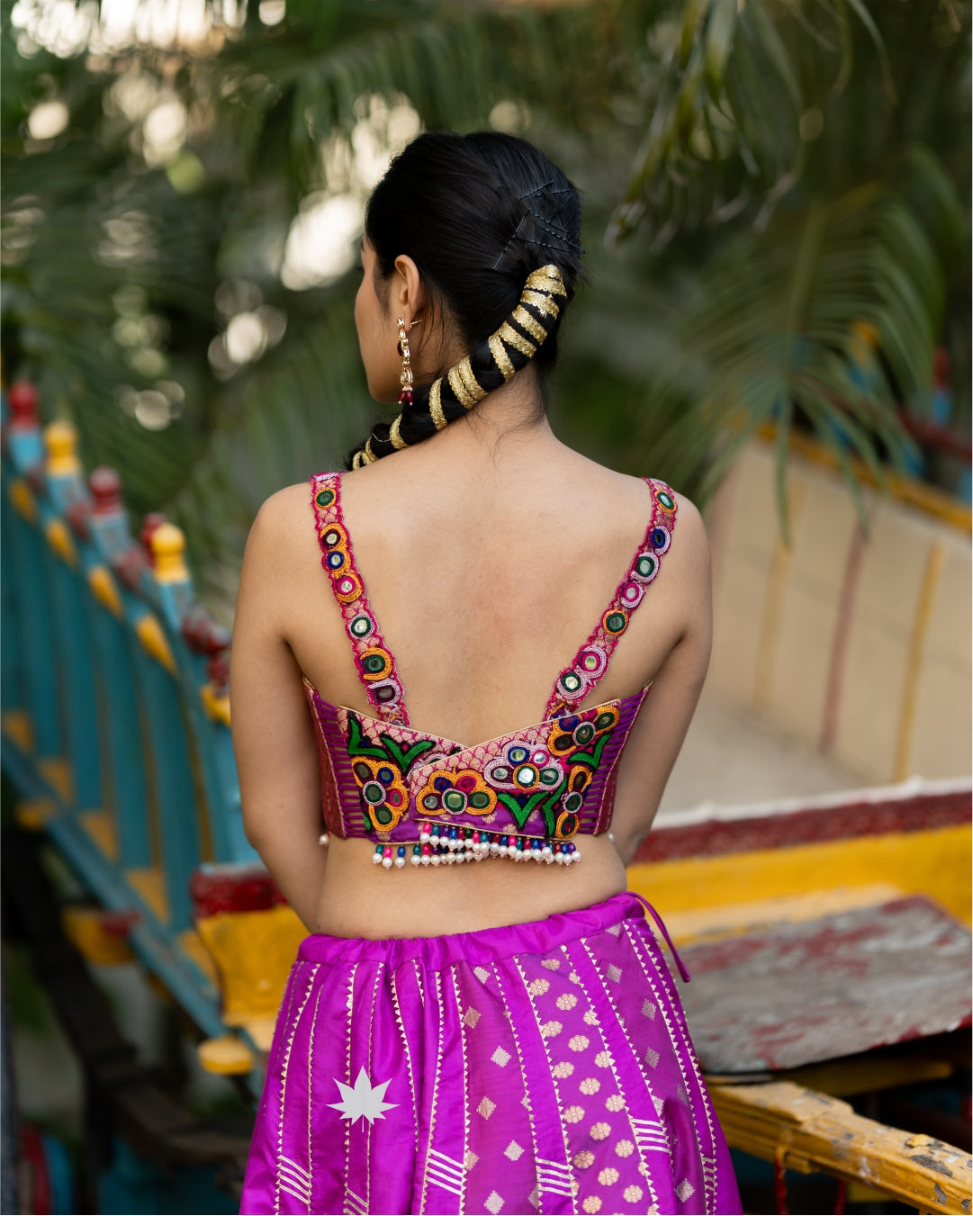 Rajwadi Rhythms Purple Chaniya Choli
