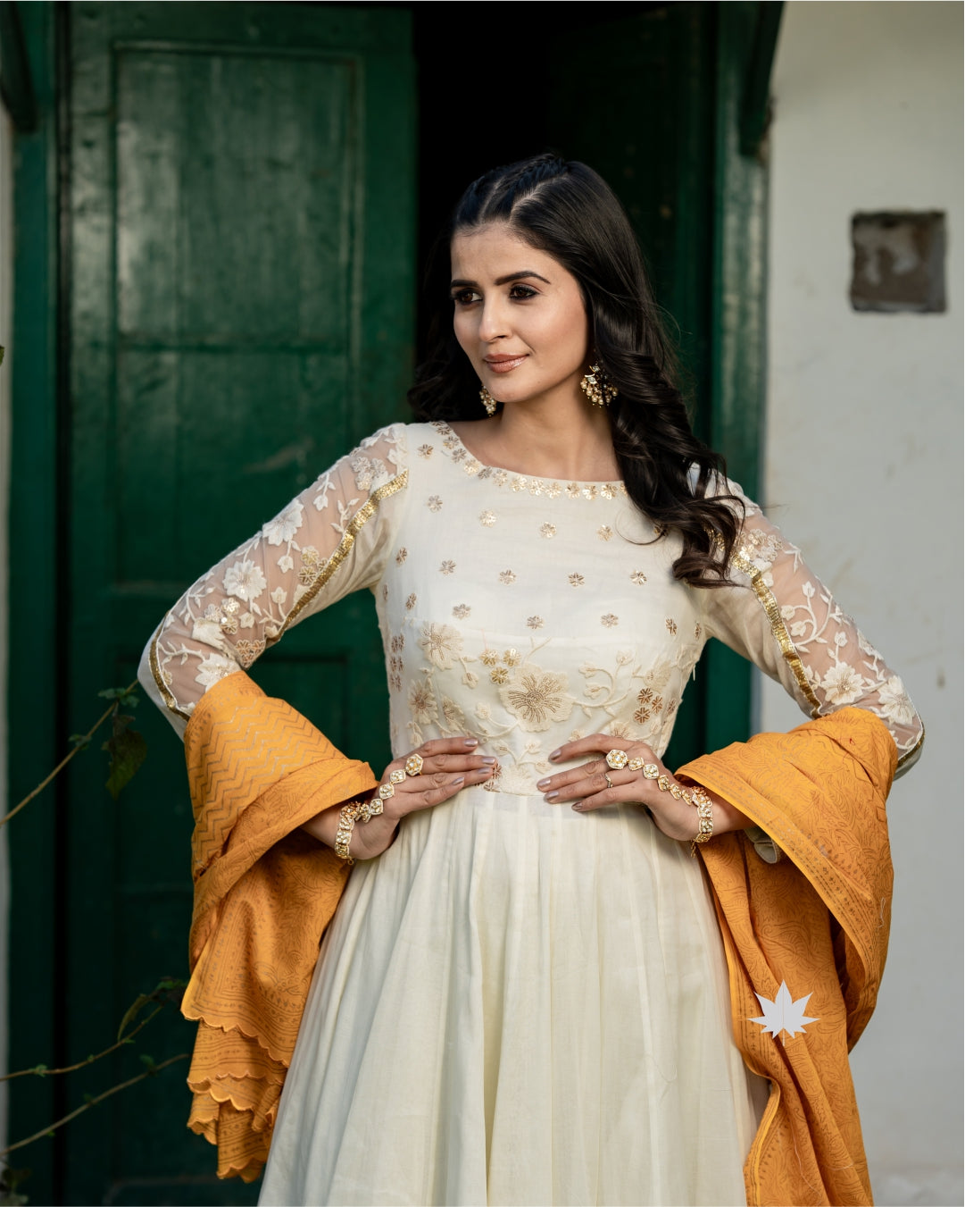Kesar Kalpana Anarkali Set with Dupatta
