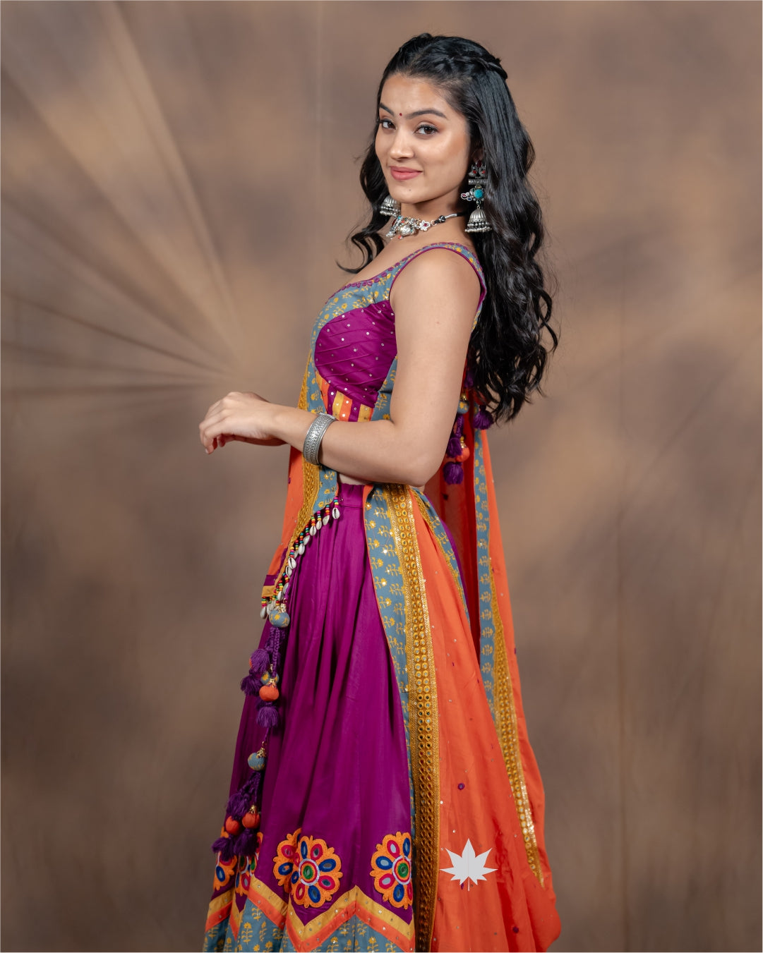 Rangriti Cotton Patch & Shell Work Chaniya Choli”