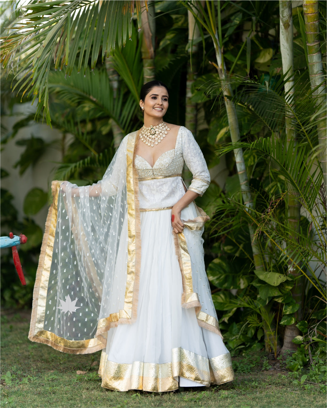 Almond Glow Chaniya Choli