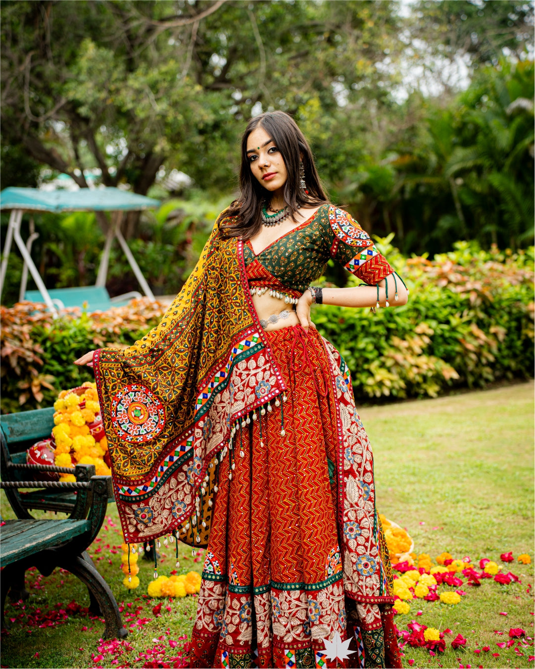 Tribal Royality Multi-Patchwork Chaniya Choli set