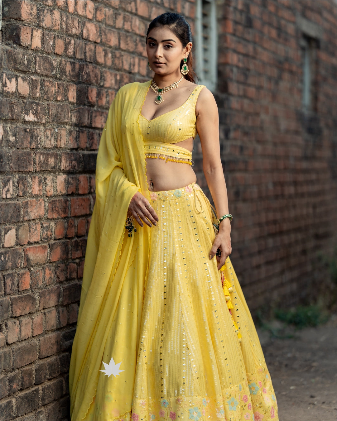 Marigold Mirage Lehenga – A Blooming Elegance in Yellow