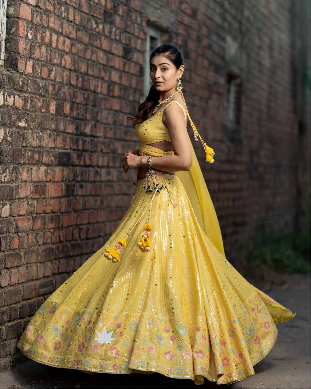 Marigold Mirage Lehenga – A Blooming Elegance in Yellow
