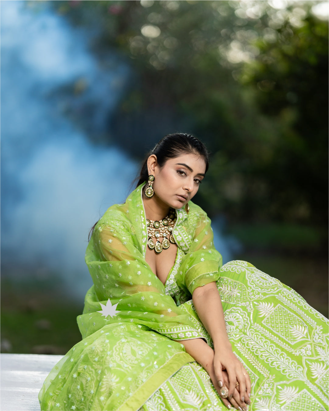 Green Lumina Luxe Lehenga