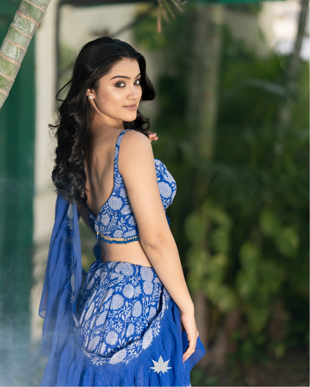 Mystic Blue with a Flair – Dupatta Lehenga Set