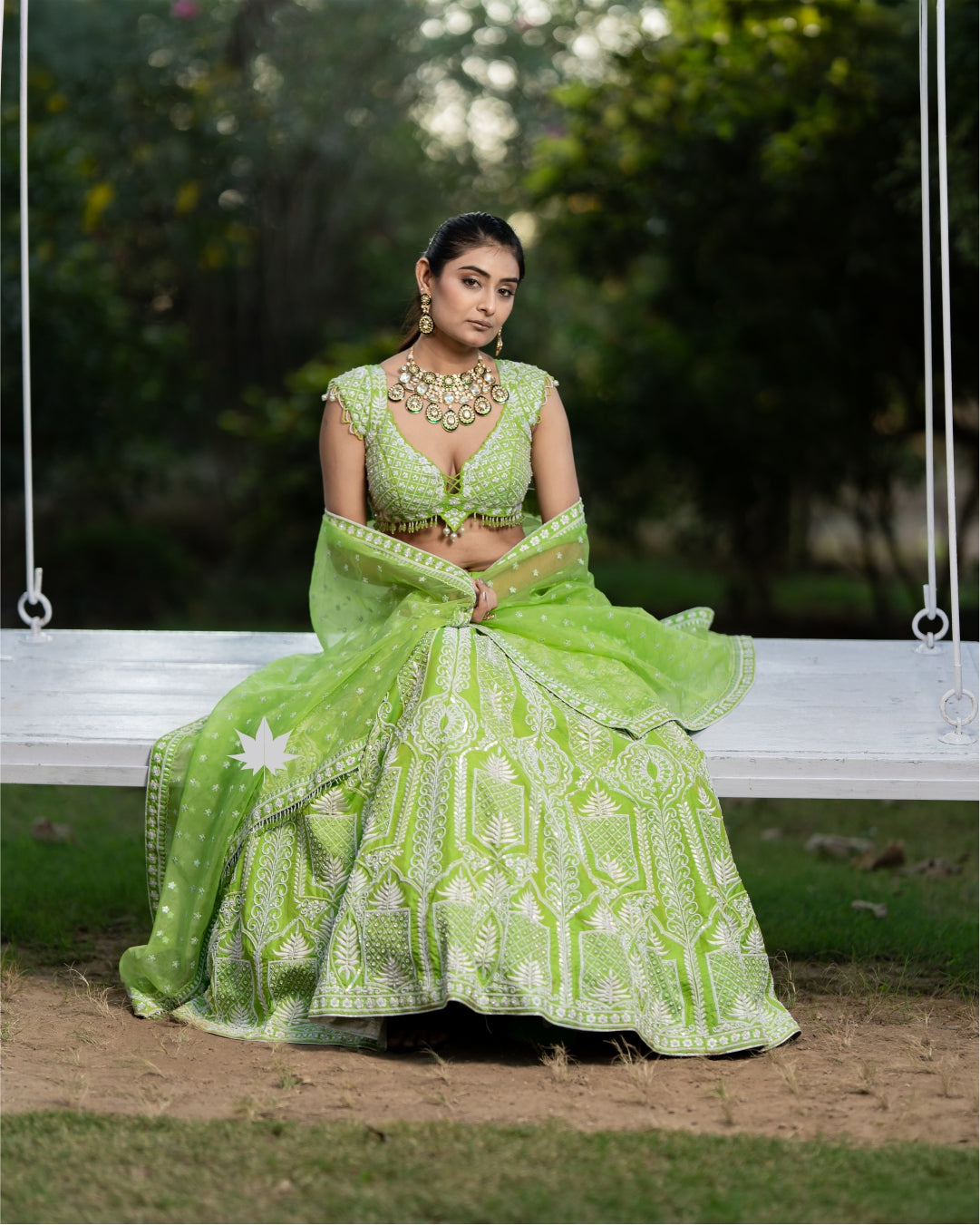 Green Lumina Luxe Lehenga