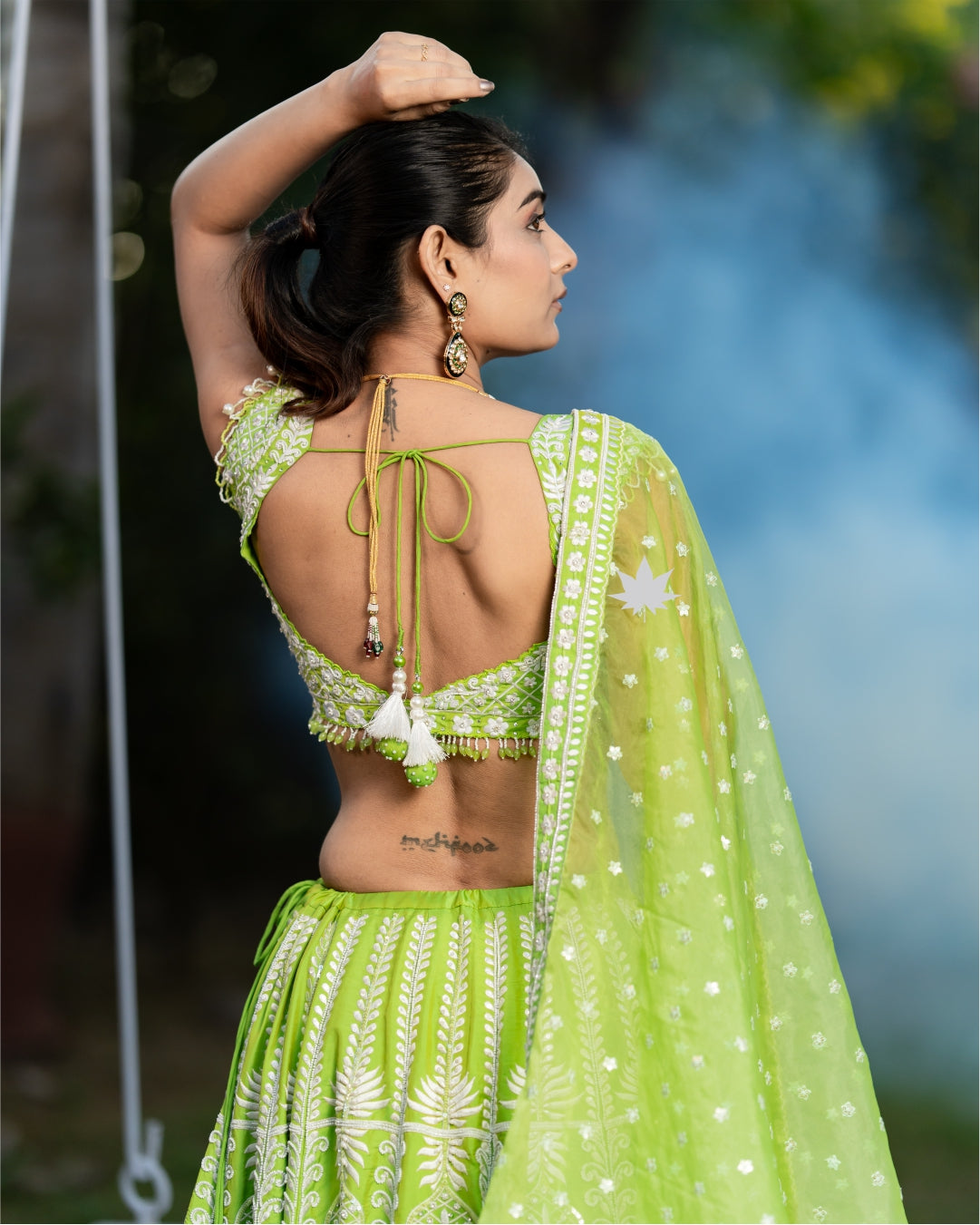 Green Lumina Luxe Lehenga