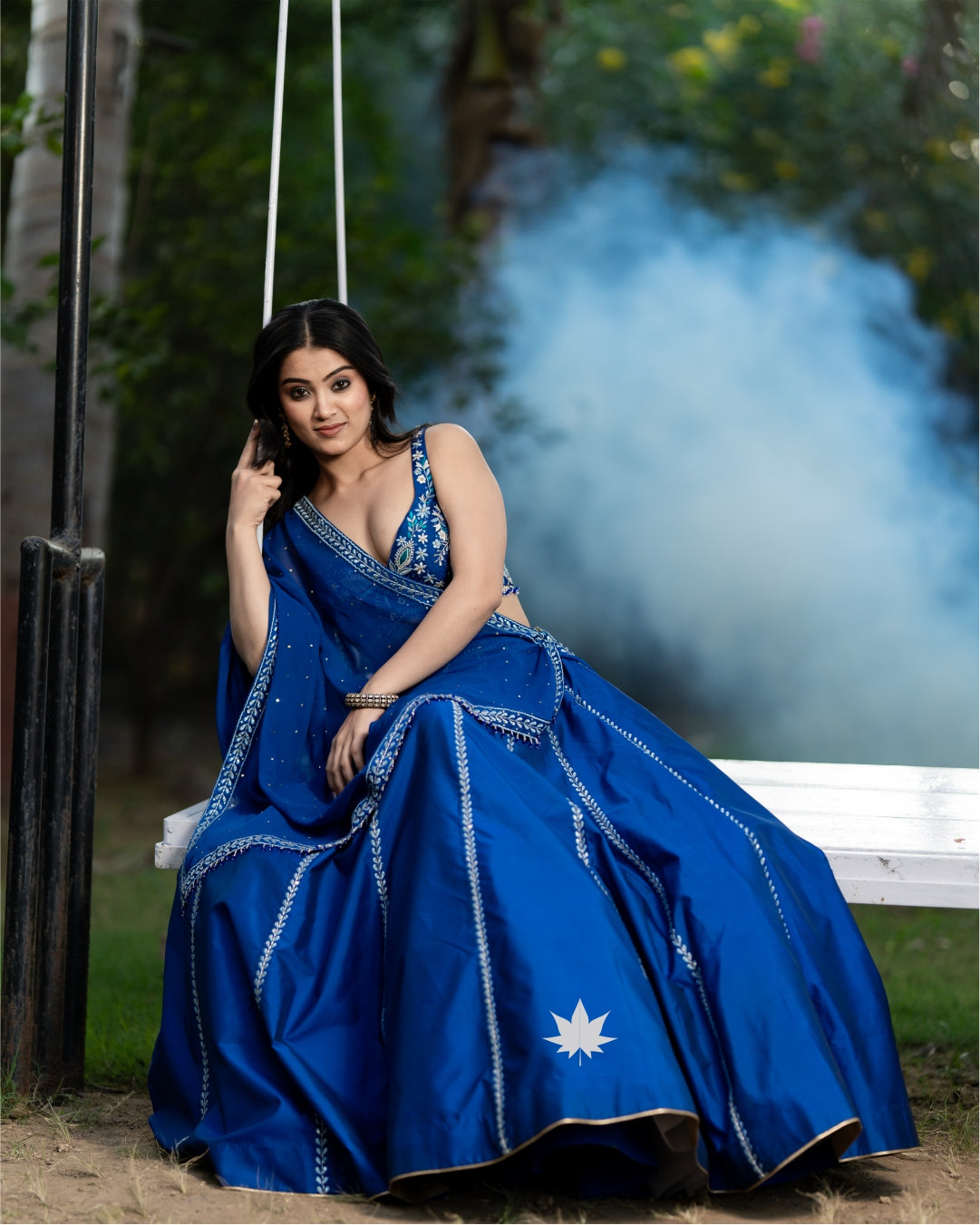 Eclipse Enchantment – The Royal Blue Lehenga