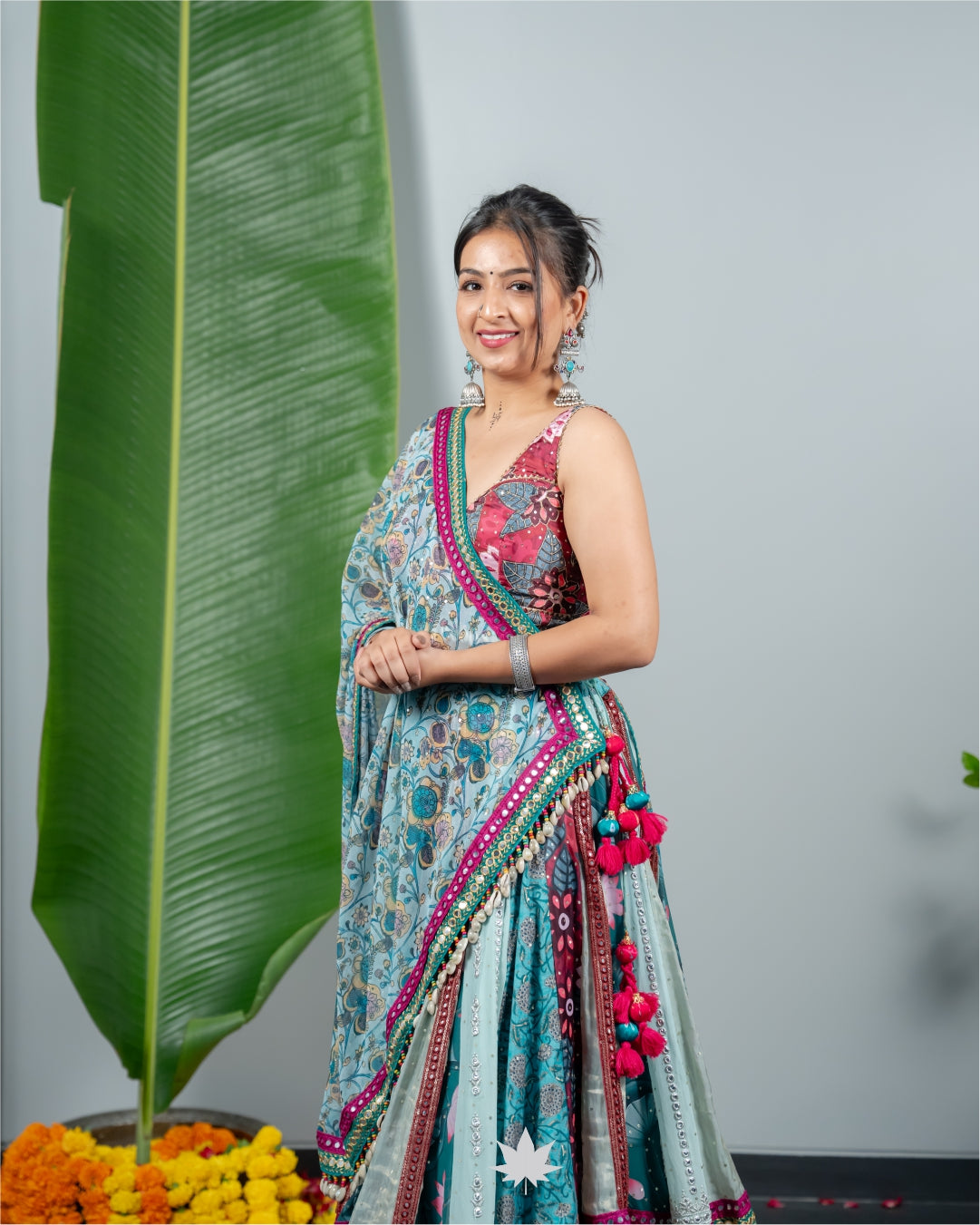 Aqua Bloom Chaniya Choli