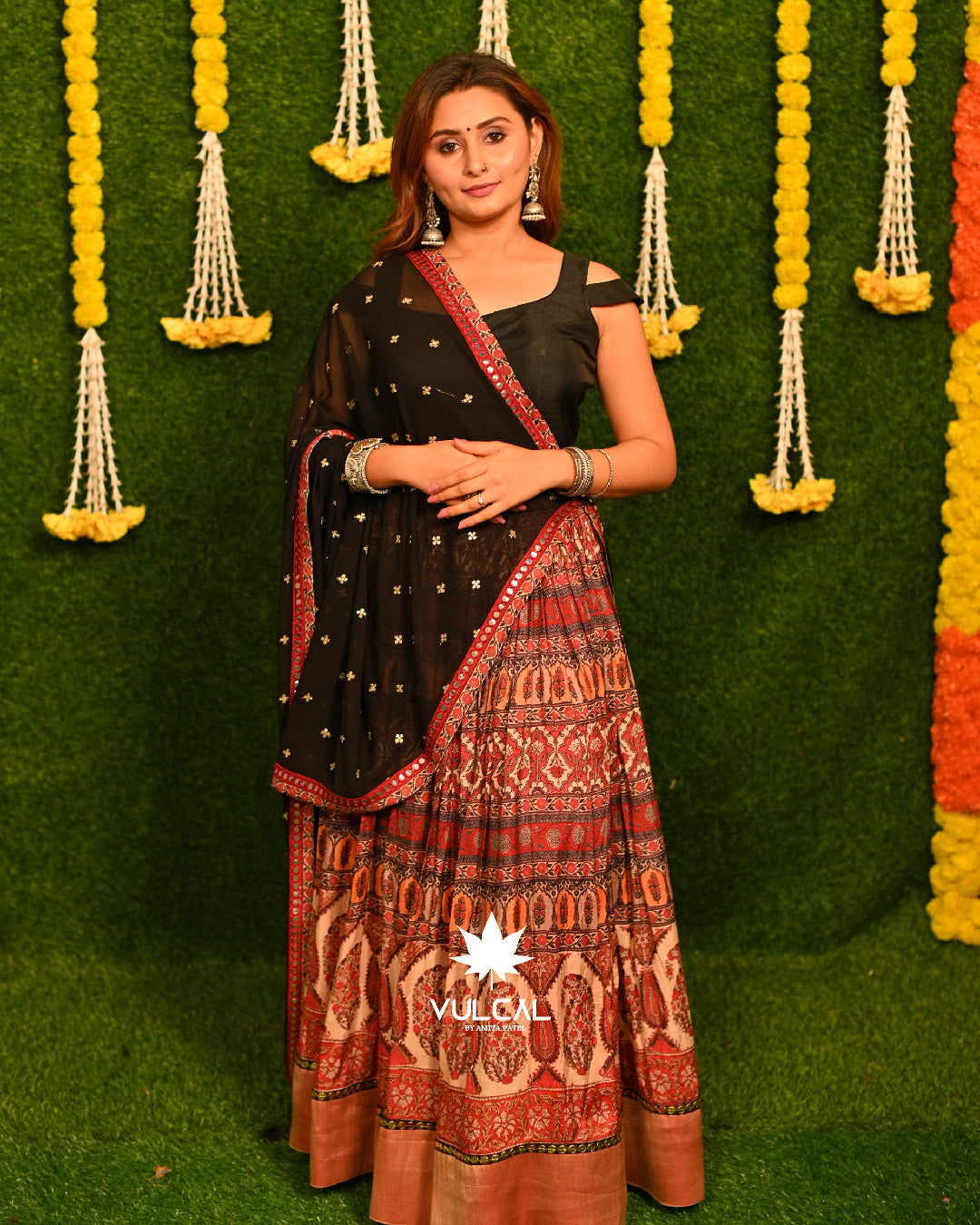 Red & Black Navratri Chaniya Choli