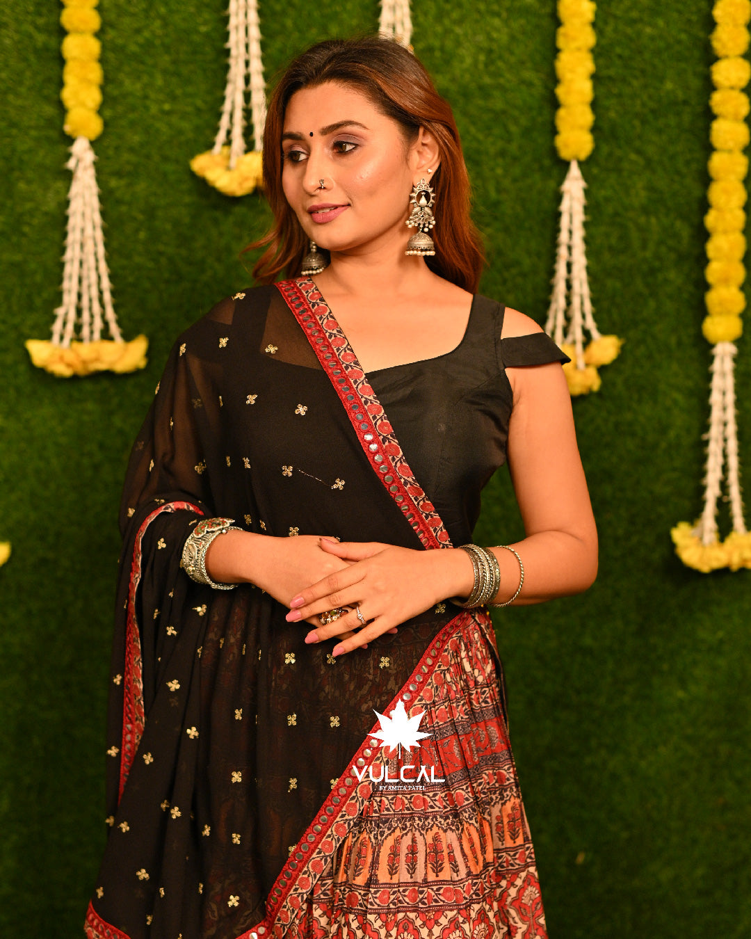 Red & Black Navratri Chaniya Choli