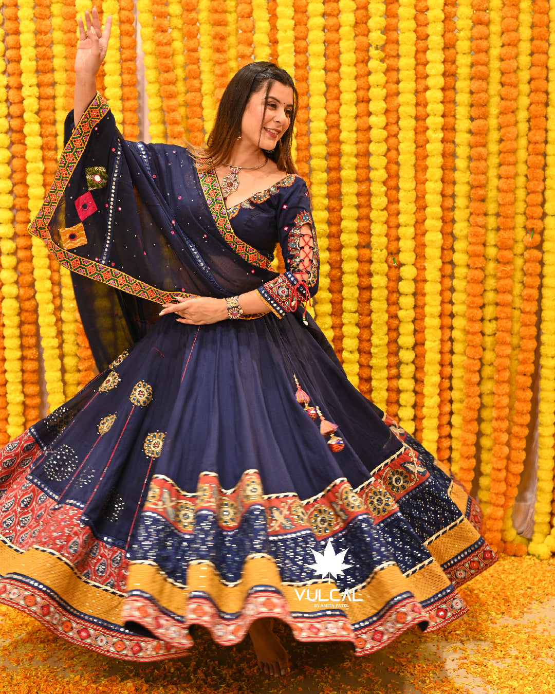 Navy Blue Premium Chaniya Choli