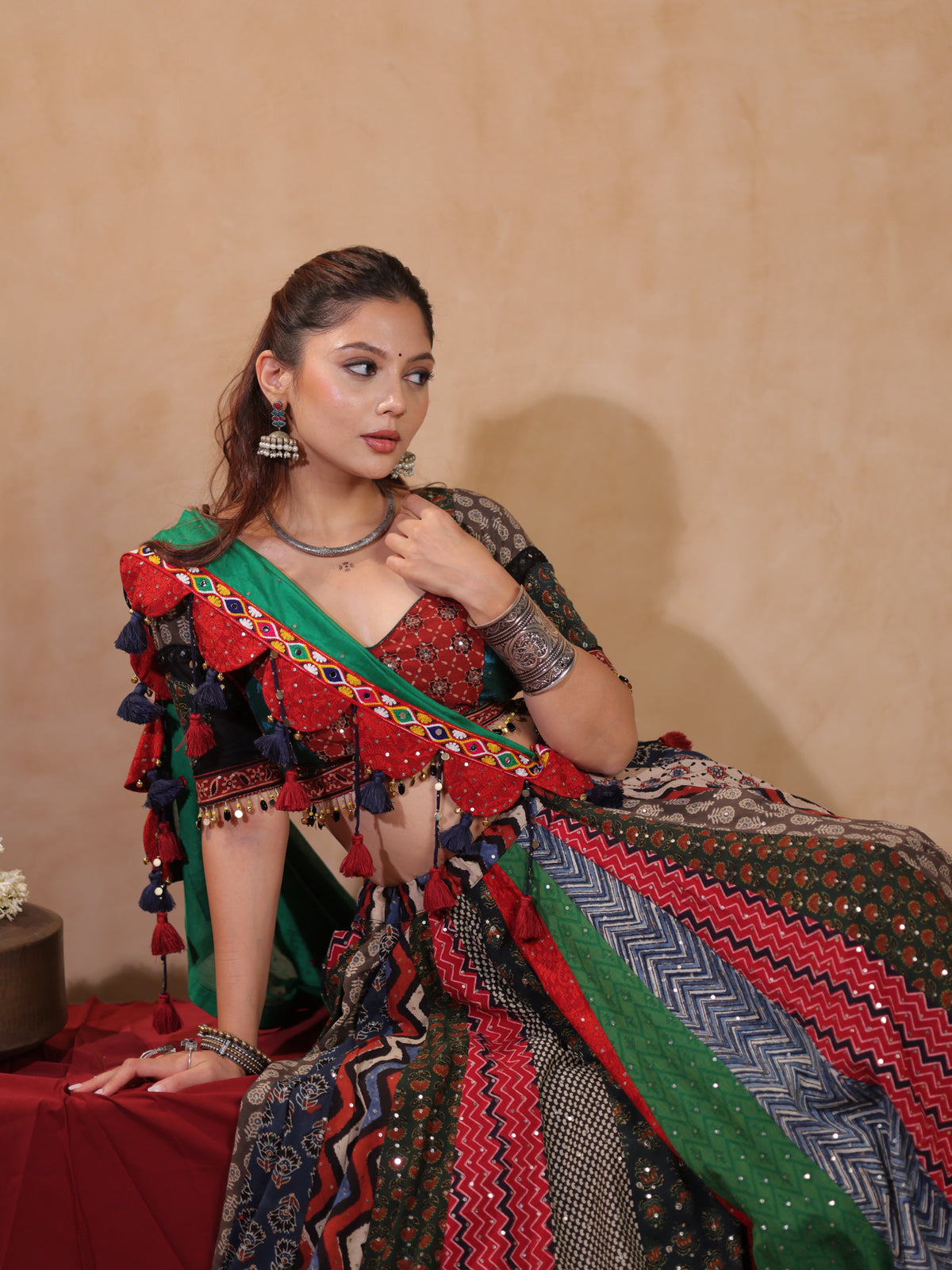 Rangrez Multi-Colour Patchwork | Heritage Chaniyacholi