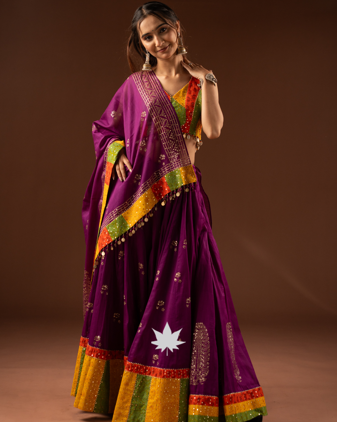 Baiguni Raas Handcrafted Festive Chaniya Choli
