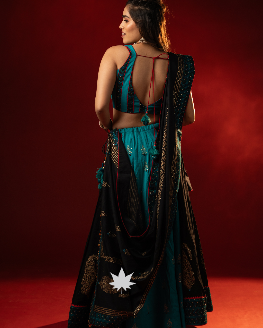 Turquoise Taal Festive Chaniya Choli Set