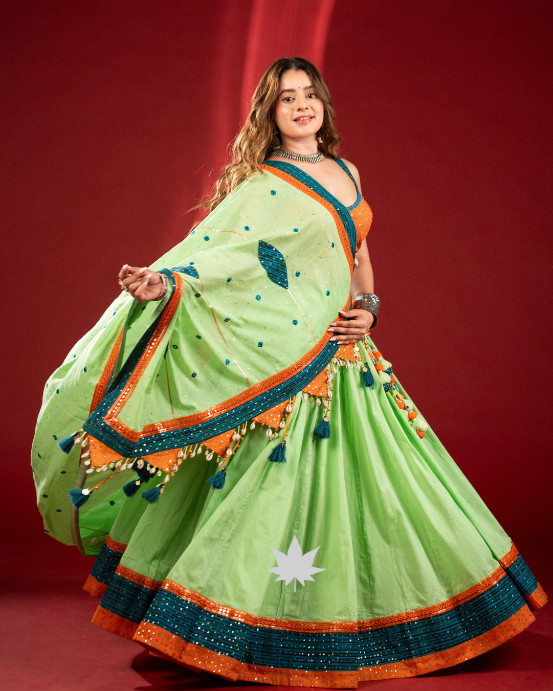 Leher-e-Hari | Premium Chaniya Choli