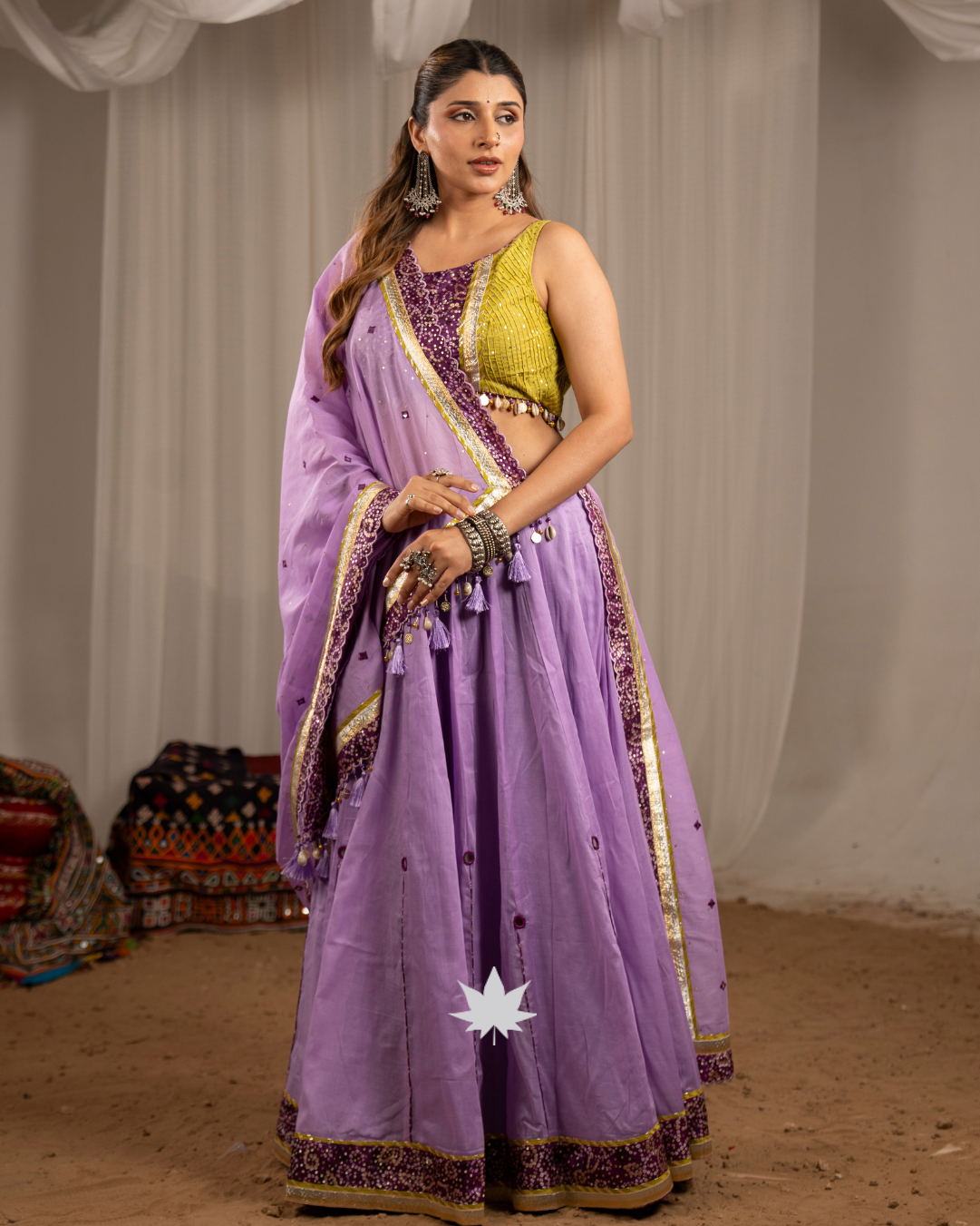Lilac Leher | Premium Designer Navratri Chaniya Choli