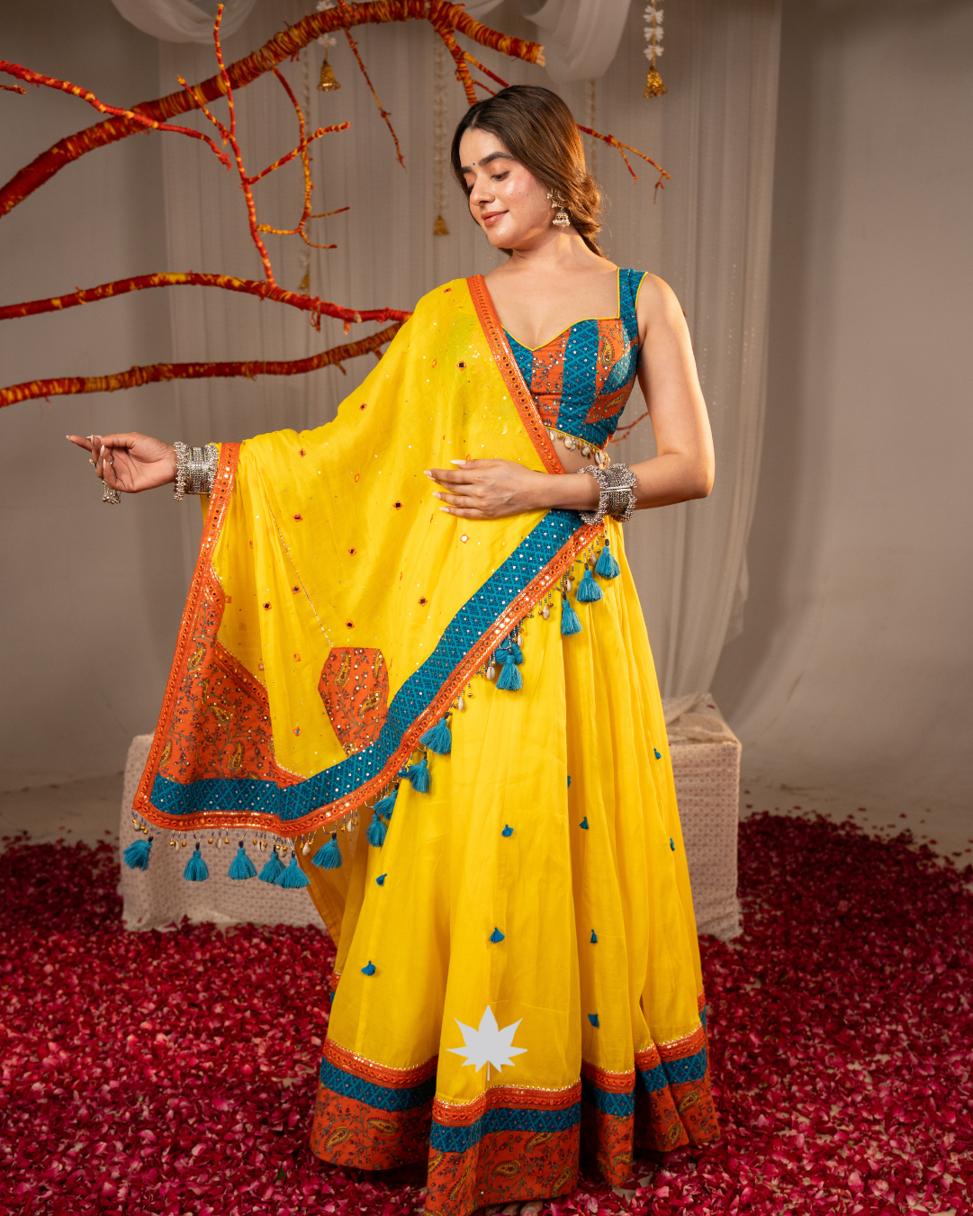 Peetambara Raas | Premium Heritage Navratri Chaniya Choli