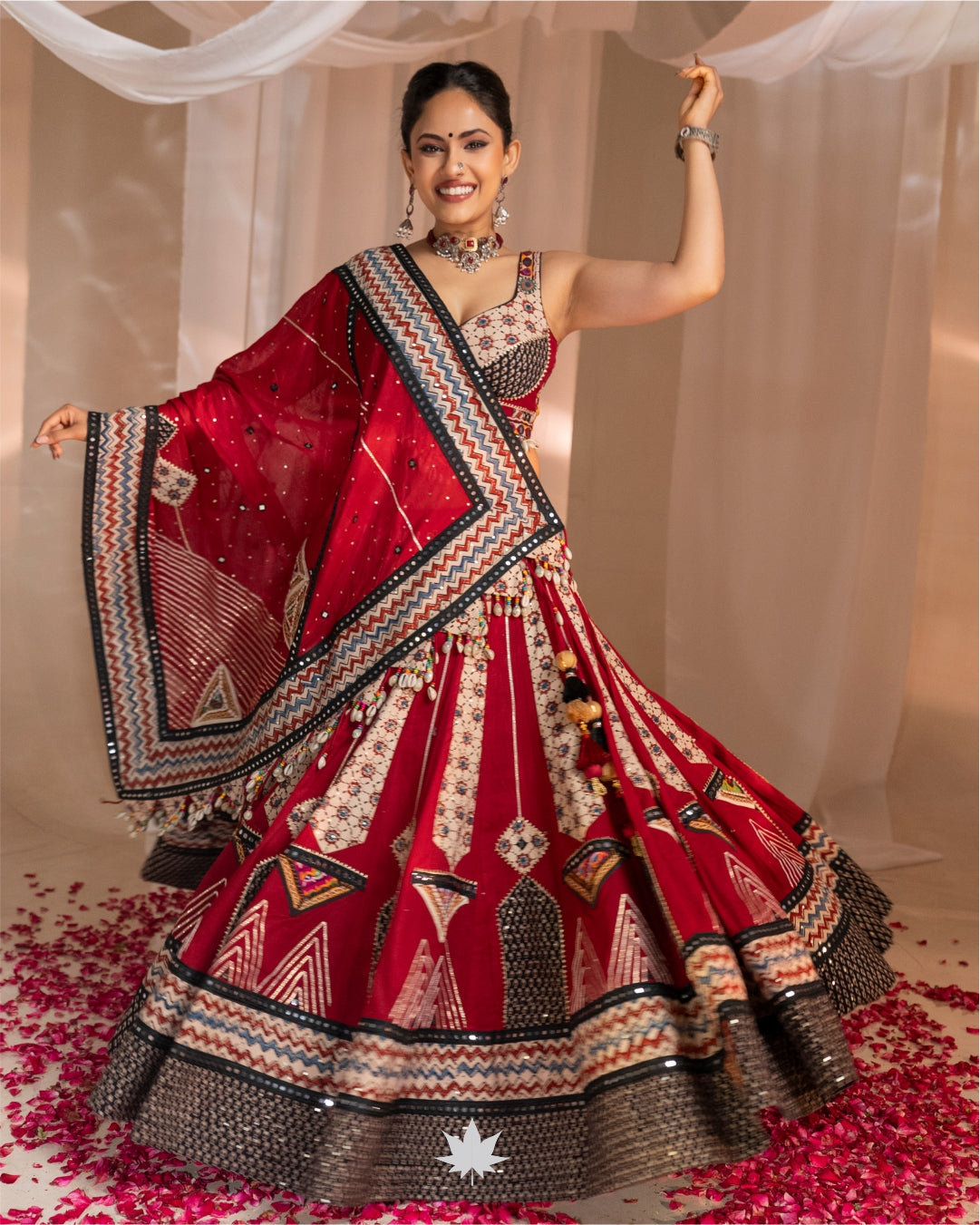“Rangratna Maroon Heritage Chaniya Choli”