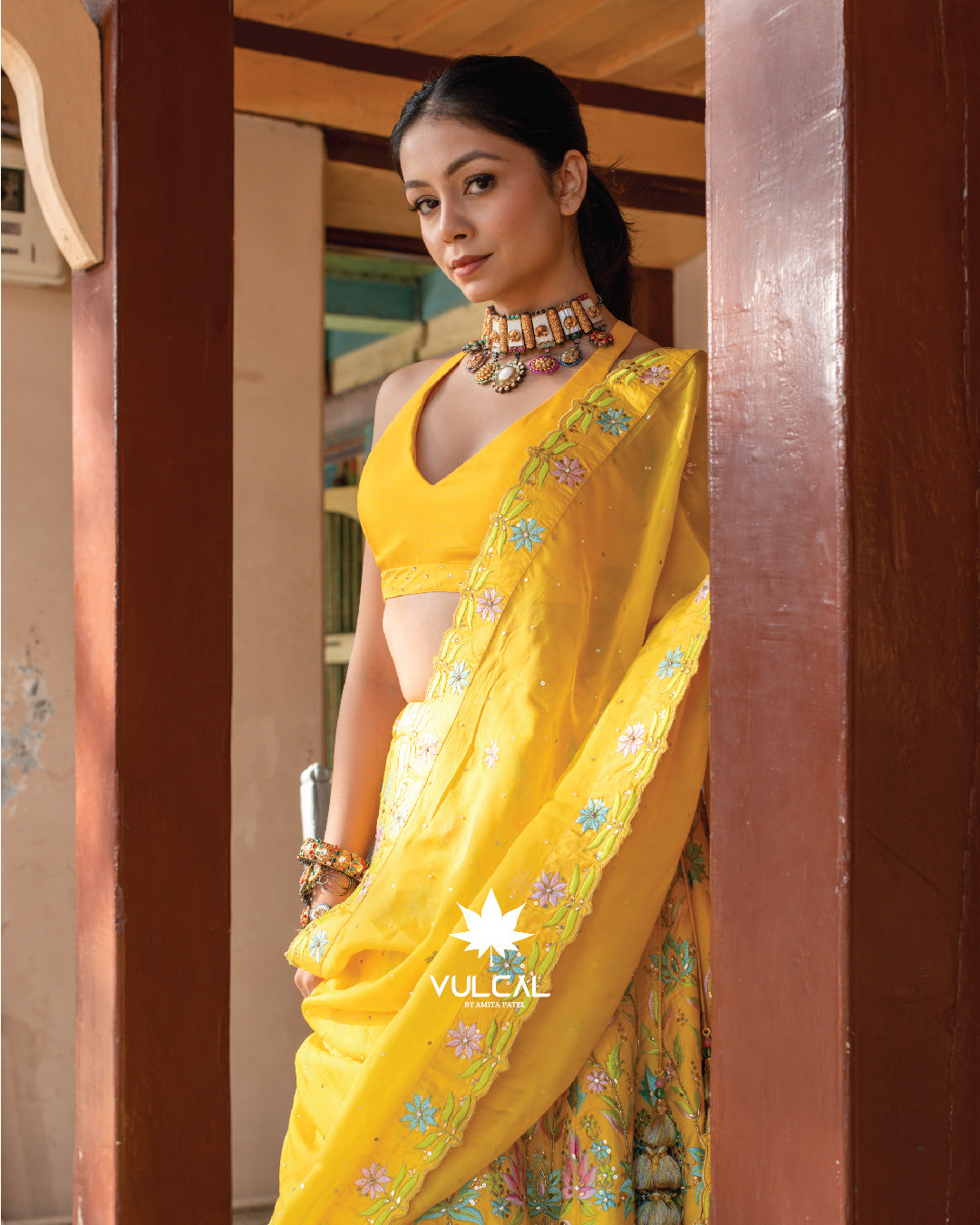 Corn Harvest Yellow Lehenga