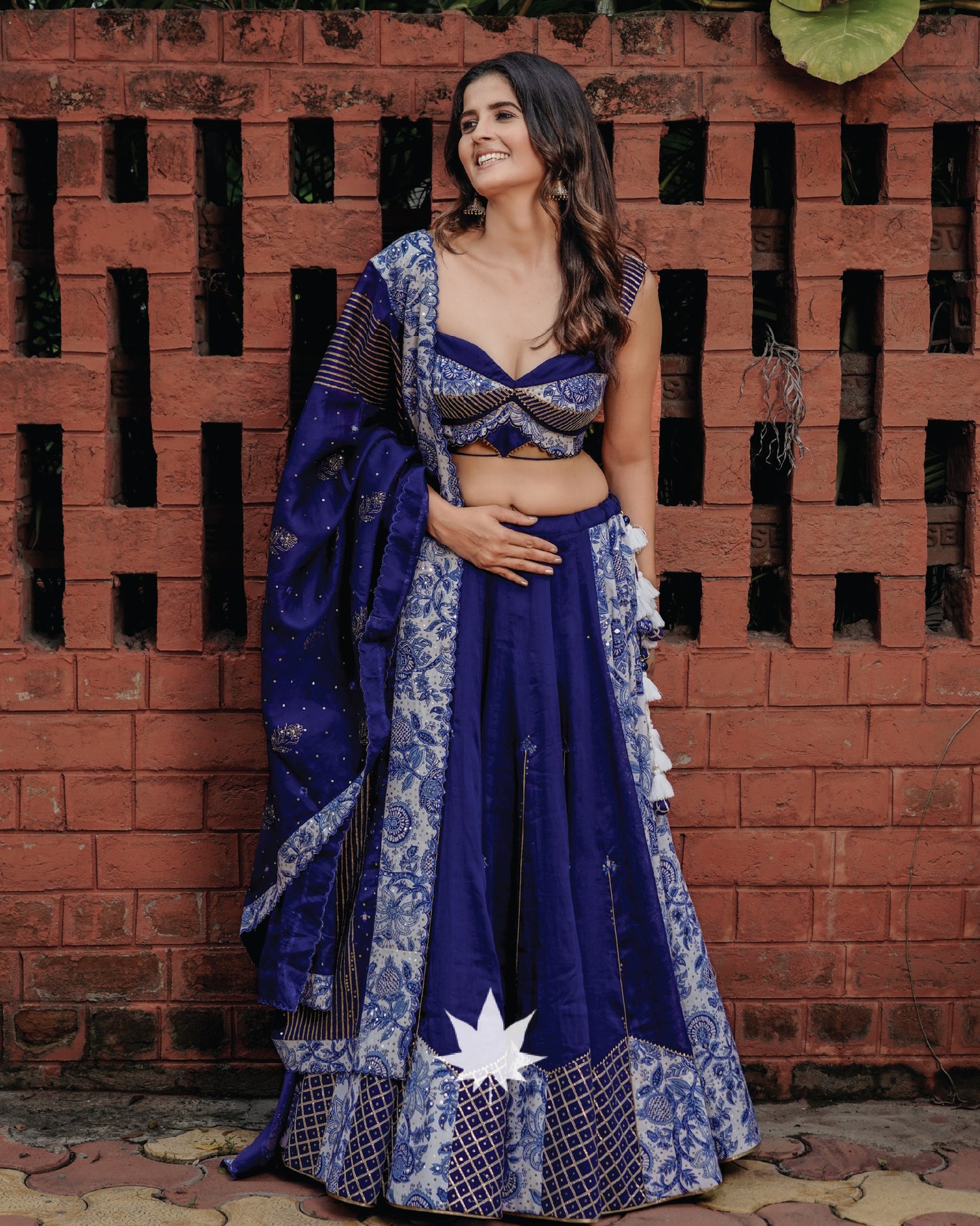 The Blue Pottery Chaniya Choli Set