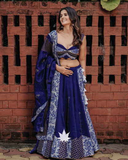 The Blue Pottery Chaniya Choli Set