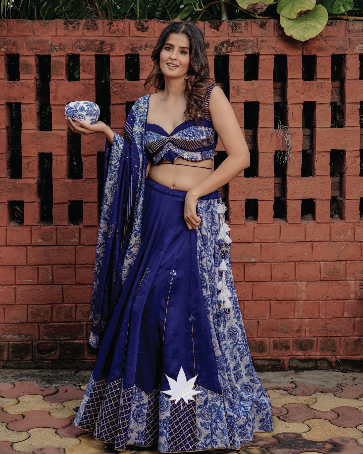 The Blue Pottery Chaniya Choli Set