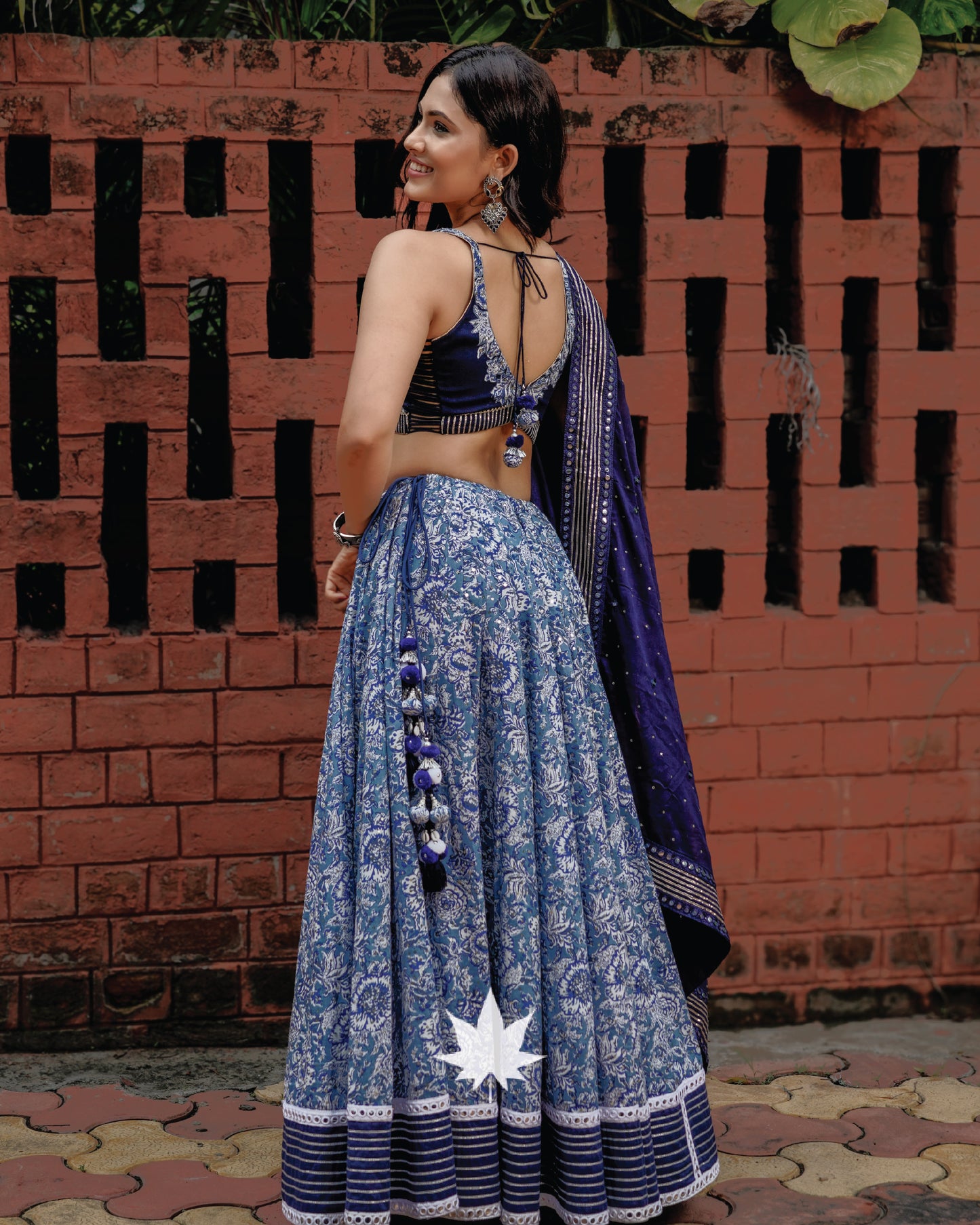 The Blue Pottery Chaniya Choli Set