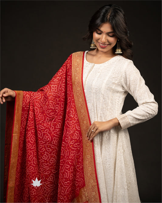 Ivory Maroon Grace
