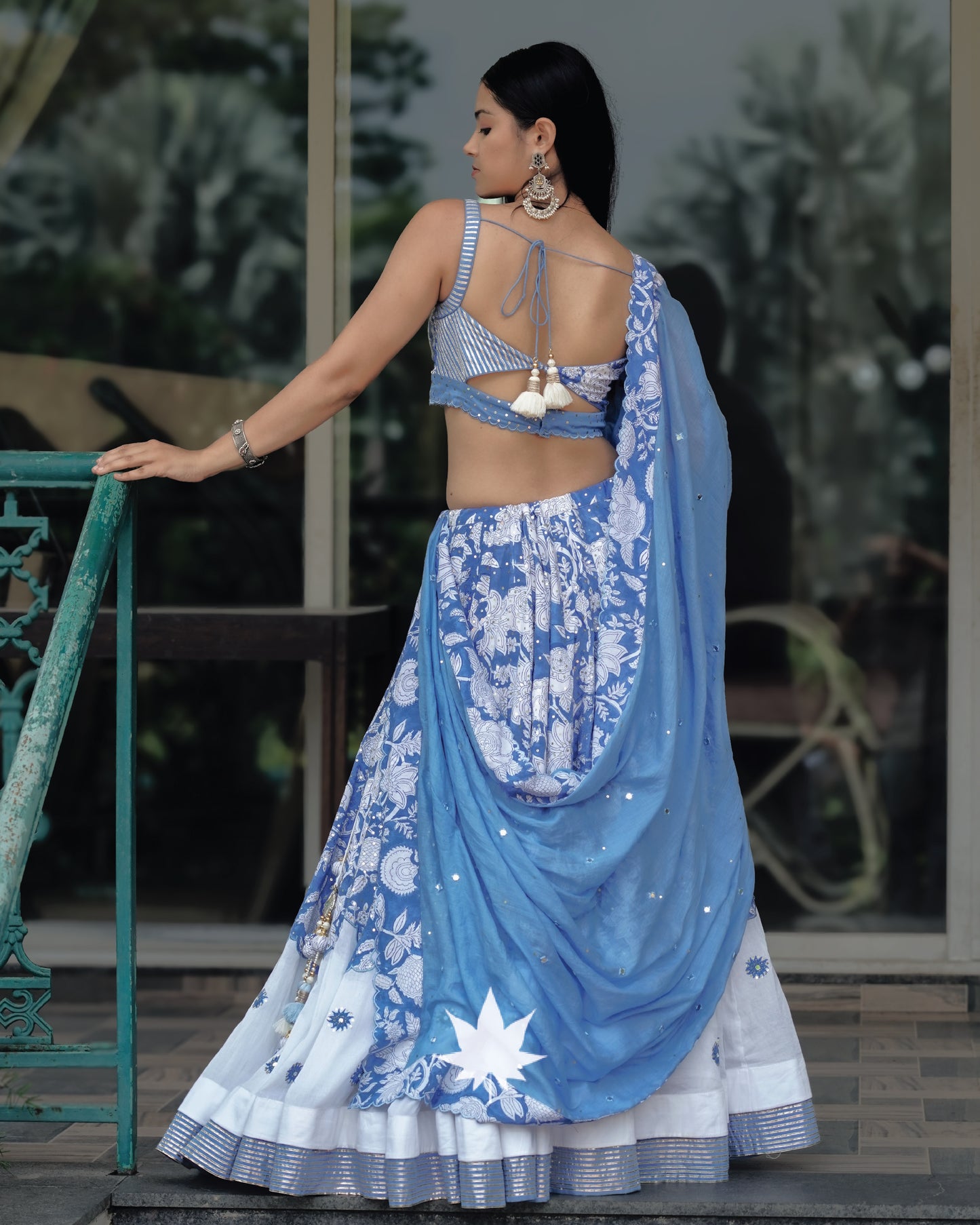 The Blue Pottery Chaniya Choli Set