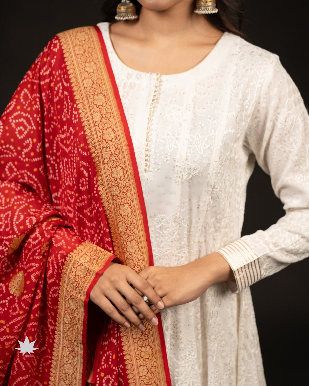Ivory Maroon Grace