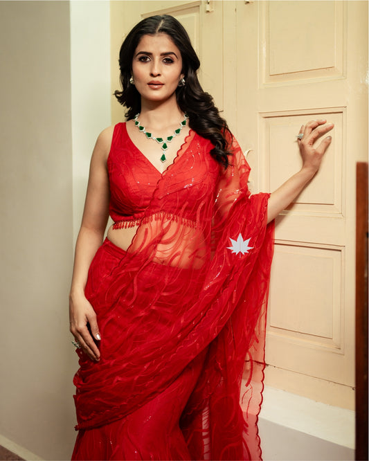 Gilded Grace Ready-to-Wear Saree