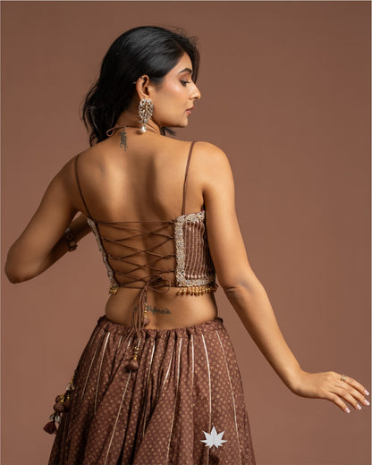 Ira Brown Chaniya Choli