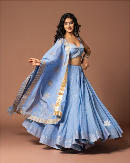 Nysa Blue Chaniya Choli
