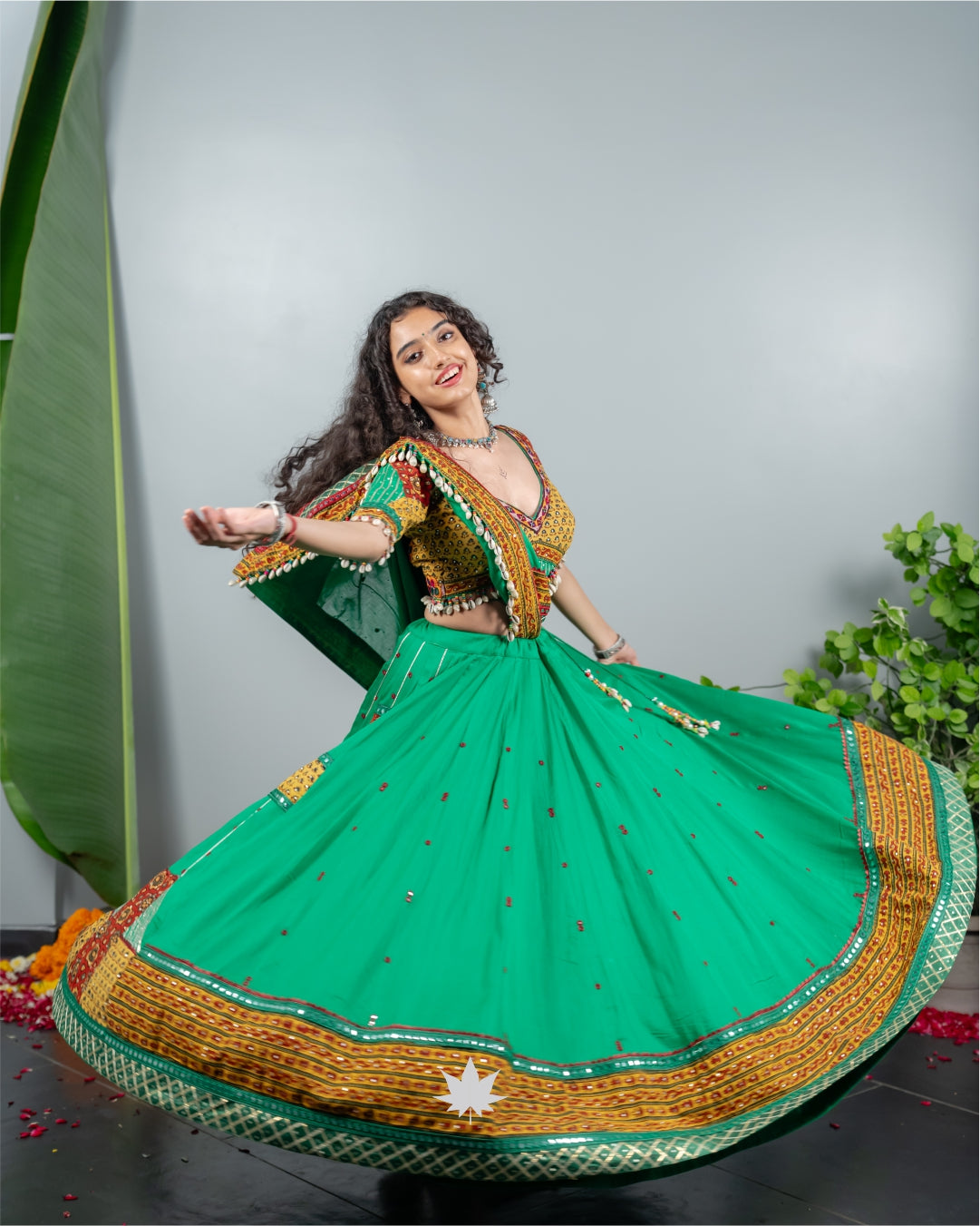 Panna Twirl Chaniya Choli