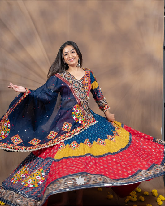 Midnight Plum Chaniya Choli