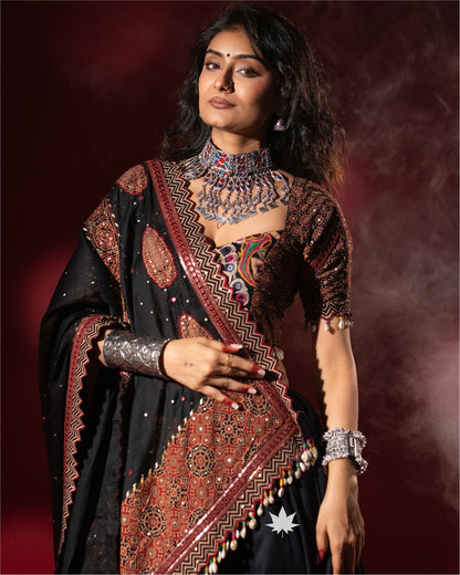 Midnight Elegance Chaniya Choli