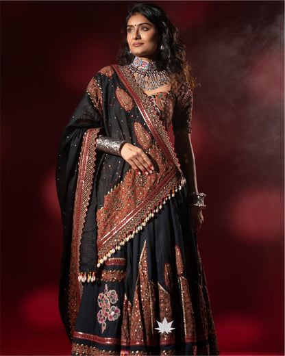 Midnight Elegance Chaniya Choli