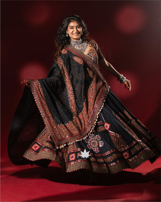 Midnight Elegance Chaniya Choli