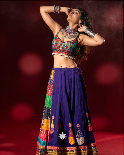 Royal Indigo Navratri Chaniya Choli