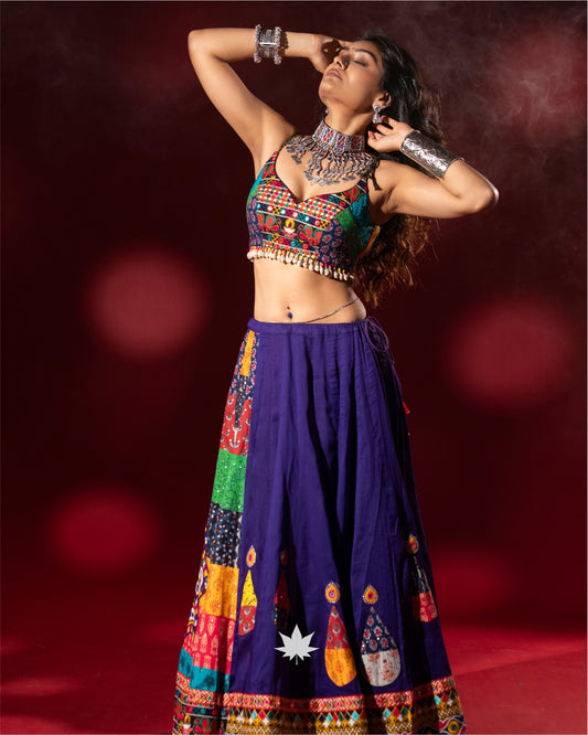 Royal Indigo Navratri Chaniya Choli
