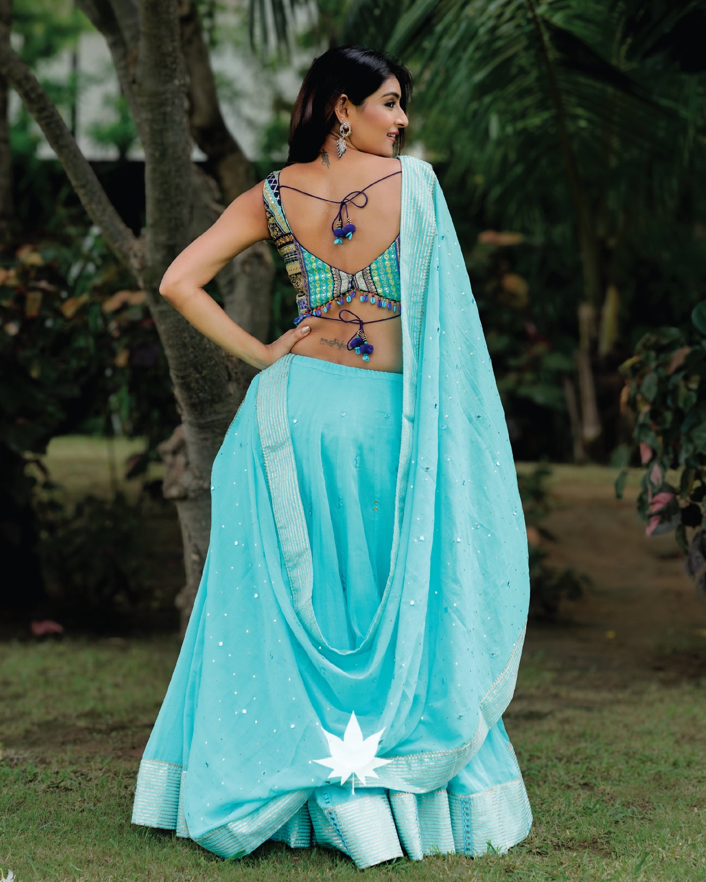 Baby Blue Chaniya Choli Set